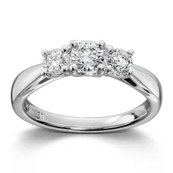 Ring Hvitt gull