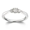 Ring Hvitt gull