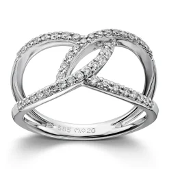 Ring Hvitt gull