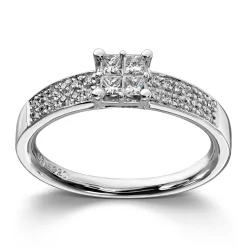 Ring Hvitt gull