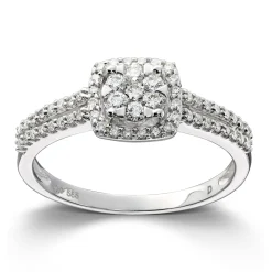 Ring Hvitt gull