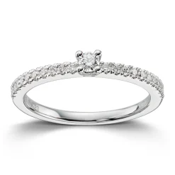 Ring Hvitt gull