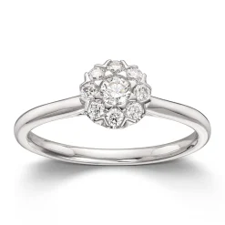 Ring Hvitt gull