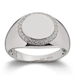 Ring Hvitt gull