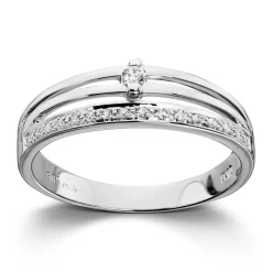 Ring Hvitt gull