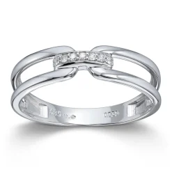 Ring Hvitt gull