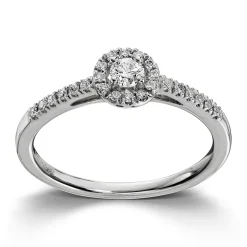 Ring Hvitt gull