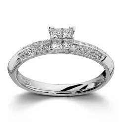 Ring Hvitt gull