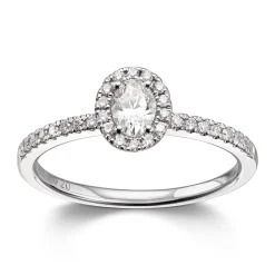 Ring Hvitt gull