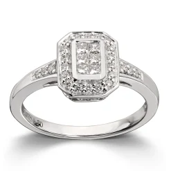 Ring Hvitt gull
