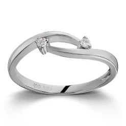 Ring Hvitt gull