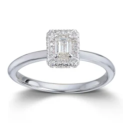 Ring Hvitt gull