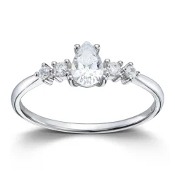 Ring Hvitt gull