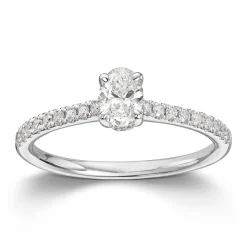 Ring Hvitt gull