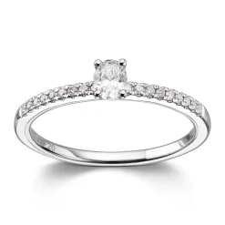 Ring Hvitt gull