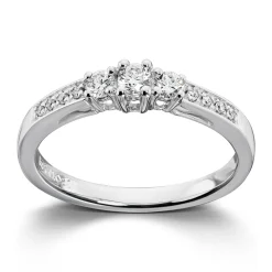 Ring Hvitt gull