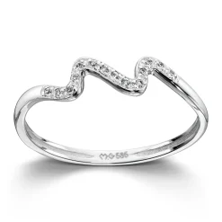 Ring Hvitt gull