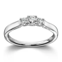 Ring Hvitt gull